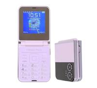 Déverrouillé Flip Senior Téléphone Portable avec Double écran, de Grands Boutons 2G Flip Téléphone pour Les Personnes âgées, Une clé Rapide Dia, Clair Son Fort, intégré LED Lampe