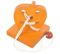 Déverrouiller en Bois, Corde Orange, Casse-tête | Patience et Pensée Créative, Surface Lisse sans Écharde, Usage en Ergothérapie, Jeu Parent-garçon Fille