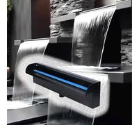 Déversoir Cascade Compact de 119 cm pour Jardins - Fontaine d'eau légère et Facile à Installer, kit Personnalisable pour patios et Mini-bassins