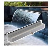 Déversoir de cascade extérieur - Filtre et déversoir de cascade pour bassin - Système d'écoulement d'eau encastré pour spa, patio, piscine et aménagement paysager de bassin - Fontaine décora