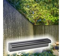 Déversoir de la Cascade Fontaines De Cascade De Murs d'eau, Grand Déversoir De Cascade pour Cour/étang/Piscine/Spa/étang De Jardin Koi, Kit De Fontaines De Cascades Encastrées(Gray,185cm/73)