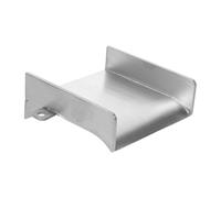 Déversoir en Cascade 3,93 Pouces en Acier Inoxydable pour Fontaine à Eau | Usage Jardin Extérieur et Piscine, Finition Argentée, Installation Simple, pour Fontaines et Bassins