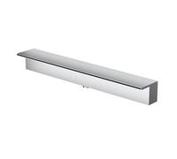 Déversoir En Cascade Pour Jardin, En Acier Inoxydable Sortie De Fontaine Pour Piscine, Écoulement Encastré Dans Le Mur Pour Villas, Jardins, Bord De Piscine Et Hôtels(Silver,50cm)
