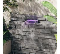 vidaXL Déversoir pour cascade avec LED RVB Acrylique 30 cm