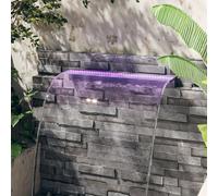 vidaXL Déversoir pour cascade avec LED RVB Acrylique 90 cm