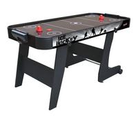 DEVESSPORT Air Hockey Black City Pliable avec Roues. Table de jeu pour Enfant et Adulte, Moteur à Air, Stable