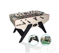 DEVESSPORT Baby-Foot Bistro-Pro Semi-Professionnel Barres Télescopiques, Design Moderne, Grand Taille 141cm, 2 Balles Incluses