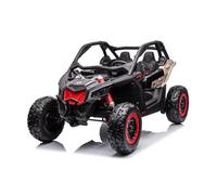 Devessport Can-Am Maverick Buggy électrique 24 V avec licence officielle, 2 sièges, roues en caoutchouc EVA et suspension - pour enfants de 1 à 7 ans
