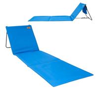 DEVESSPORT Chaise Longue de Plage Pliable avec Dossier renforcé et Poche arrière | Design léger, Compact et résistant - Idéal pour la Plage, Le Camping ou la Piscine
