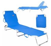 DEVESSPORT Chaise Longue de Plage Pliable Extra résistante