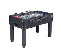 Devessport Denver Baby-foot pour extérieur et intérieur, 5 pieds avec pieds métalliques, barres en acier inoxydable 16 mm et niveaux de hauteur, 140 x 73 x 89 cm (Noir)