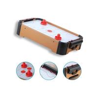 DEVESSPORT Mini Air Hockey de Table - Jeu Enfant Compact, Palets & Poussoirs Inclus - Mini Jeu Enfant - 5 ans et plus