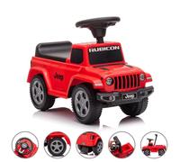 DEVESSPORT Porteur JEEP Gladiator Rouge Officiel - Aide à la Marche 1-3 Ans, Volant Klaxon, Siège Coffre