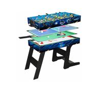 Devessport Table multi jeux 4 en 1 - babyfoot, air hockey, ping pong et billard - PL2081