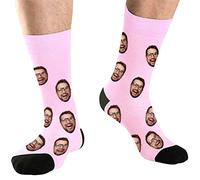 DEVFISH Chaussettes fantaisie personnalisées pour hommes, femmes, animaux de compagnie, Rose layette, Medium