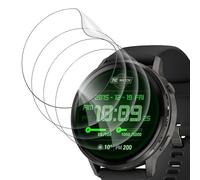 Devgoed Lot de 4 films de protection d'écran en verre TPU souple pour Garmin Venu 4 45 mm - Anti-bulles - Film de protection d'écran Garmin Venu 4 45 mm - Anti-traces de doigts - Film de protection