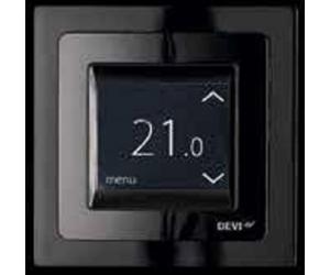 DEVI DEVIreg Touch - Thermostat de Chauffage au Sol avec écran Tactile, Noir