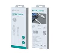 Devia KINTONE CAVO Micro USB 5V 2.1A 1MT CARICA E DATI Blanc Marque