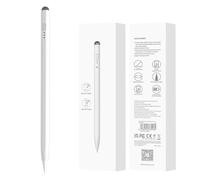 Devia Stylet tactile pour tablettes - Blanc - Charge de type C - Batterie longue durée - Universel