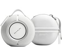 Devialet Enceinte connectée Mania – Hi‑Fi Bluetooth portable, étui de transport, Blanc White Mist