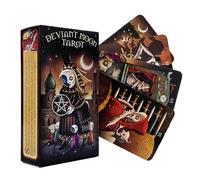 Deviant Moon Lot de cartes de tarot Oracle 2022 format de poche | Casual Game Divination Entertainment Board Cards de cartes de tarot anglais pour débutants