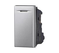 Déviateur 16A, modules gris, gris, compatible avec BTicino Axolute, fruits, interrupteurs, boutons, déviateurs, gradateurs, capteurs, PIR, buzzer, pour plaques originales et compatibles