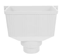 Déviateur de Canalisation de Gouttière Blanc PVC 75mm, Plastique | Collecte des Eaux de Pluie, Raccord Étanche pour Toiture et Jardin, Usage Maison