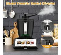 Déviateur de vapeur avec fonction anti-débordement, accessoire de déviateur de vapeur 360° pour Meisheng TM7, protège le mobilier de cuisine, répartit uniformément la vapeur, accessoire de cuisine Tai