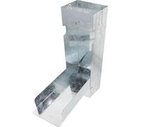 Déviateur D'eau de Pluie pour Tuyau de 3x4 Pouces en Fer Pliable | Recyclage de L'eau, Auto-installation, Usage Maison par Temps Pluvieux, Finition Argentée, Système Standard