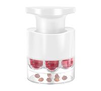 Dévidoir à Noyaux de Cerises,Dénoyauteur à 7 Trous Type à Poussoir | Ustensile de Cuisine Multifonction pour Dessert Confiture Jus de Fruits Égrenoir pour Baies