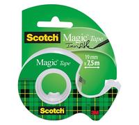 Dévidoir adhésif Scotch invisible + rouleau 19 mm x 7,5 m