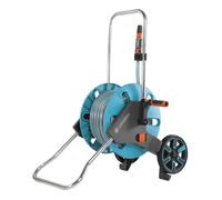 Gardena Kit dévidoir CleverRoll M : dévidoir avec tuyau Classic de 20 m, lance d'arrosage, clip de rangement, arrêt anti-goutte, côté de manivelle sélectionnable librement (18513-88)