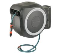 Dévidoir automatique mural RollUp M/L 25m - GARDENA (Blanc)