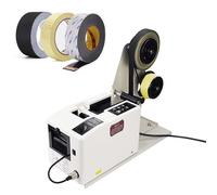 Dévidoir-coupeur de ruban adhésif automatique, machine électrique de découpe de ruban adhésif avec réglage de longueur 5-999mm, largeur 7-55mm, affichage numérique LED, machine d'emballage