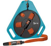 Dévidoir d'arrosage portable à tuyau plat 15 m