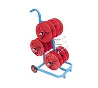 Dévidoir De Bobines De Fil Robuste, Distributeur De Fil Portable À Roulettes, Distributeur De Câbles À Plusieurs Essieux, Capacité De Charge De 150 Kg, For Un Espace(Red)