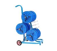 Dévidoir De Bobines De Fil Robuste, Distributeur De Fil Portable À Roulettes, Distributeur De Câbles À Plusieurs Essieux, Capacité De Charge De 150 Kg, For Un Espace(Blue)