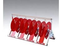 Dévidoir de câbles, enrouleur de fil pliable et portable industriel en acier inoxydable, organisateur multi-bobines for câbles et fils en vrac (1/2/3/4/5 axes)(Stainless steel 4 bearing)