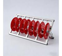 Dévidoir de câbles industriel portable multi-bobines, enrouleur de câbles en acier for une gestion sans nœuds des câbles et cordes(Steel pipe 4 bearing with 2 wheels)