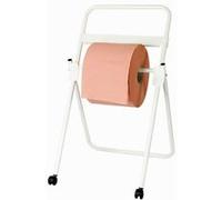 Dévidoir de papier sur pied pour bobine d'essuyage 35cm max, garages, les chantiers, ateliers de maintenance et d'entretien