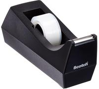 Scotch Dévidoir de ruban adhésif C38 noir + ruban Crystal 19 mm x 10 m 1 rouleau