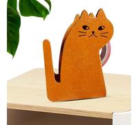 Dévidoir de ruban adhésif en bois, support de ruban adhésif | Distributeurs de ruban adhésif en bois de dessin animé, accessoires d'emballage pratiques - Distributeur de ruban adhésif sur pied