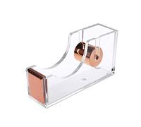 Dévidoir de ruban adhésif pour bureau Design or rose transparent
