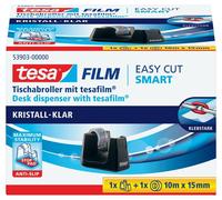 dévidoir de table tesa Smart ecoLogo cristal-clair équipé noir