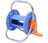 Dévidoir de Tuyau D’arrosage en Plastique et Alliage 20m Portable | Base Stable, Poignée et Boucle, Rangement Saisonnier, pour Câble, Flexible, Jardin, Parc