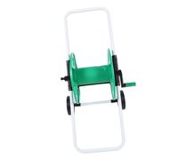 Dévidoir de tuyau d'arrosage mobile avec roulettes - Support de rangement facile à pousser pour un accès rapide à l'eau dans la cour, la pelouse, la ferme et la cour - et accessoires de jardin