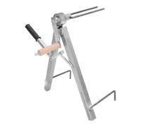 Dévidoir de Tuyau D'arrosage Pliable Robuste Cadre Triangulaire 100 | Support Stable et Résistant à L'usure, Utilisation Jardin et Sécurité Incendie, Couleur Argentée Pliable