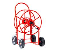 Dévidoir en acier époxy 4 roues pour tuyau d'eau 80 m 3/4'' MW Tools HW8034SP2