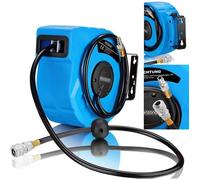 Dévidoir enrouleur de tuyau à air comprimé 10m - raccord rapide 3/8