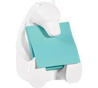 Dévidoir,Forme Ours Avec 2 Blocs De Z-Notes De 45 Feuilles Par Bloc,76 Mmx76 Mm,Couleur Turquoise-Utilisation Facile D'une Seule Main